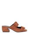 Si Rossi By Sergio Rossi Woman Sandals Camel Size 6.5 Leather In Beige