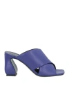Si Rossi By Sergio Rossi Woman Sandals Purple Size 7 Soft Leather