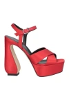 Si Rossi By Sergio Rossi Woman Sandals Black Size 9 Soft Leather