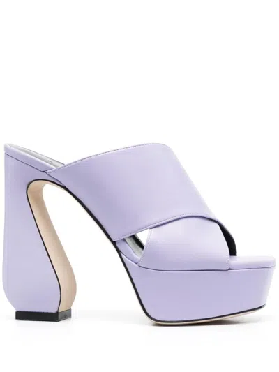 Si Rossi Leather Heel Mules