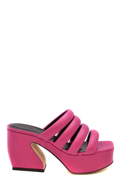 Si Rossi Sandals Fuchsia In Pink
