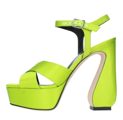 Si Rossi Sandals Yellow In Black