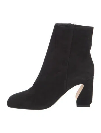 Pre-owned Si Rossi Suede Boots In Black