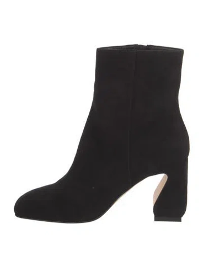 Pre-owned Si Rossi Suede Boots In Black