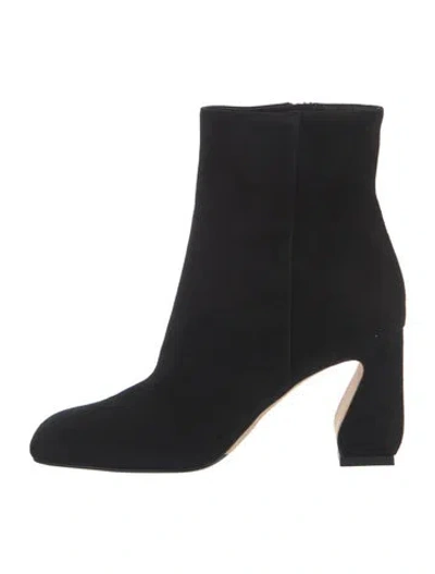 Pre-owned Si Rossi Suede Boots In Black