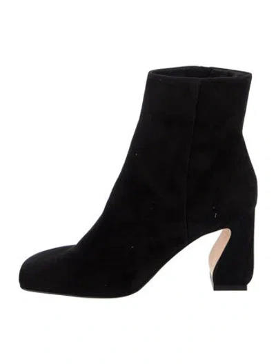 Pre-owned Si Rossi Suede Boots In Black