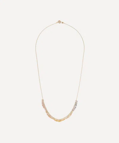 Sia Taylor 18ct-24ct Gold Rainbow Graduating Dots Necklace