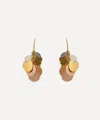 Sia Taylor 18ct-24ct Gold Rainbow Petals Drop Earrings
