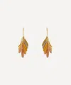 SIA TAYLOR SIA TAYLOR 18CT-24CT GOLD RAINBOW TINY DAISY DROP EARRINGS