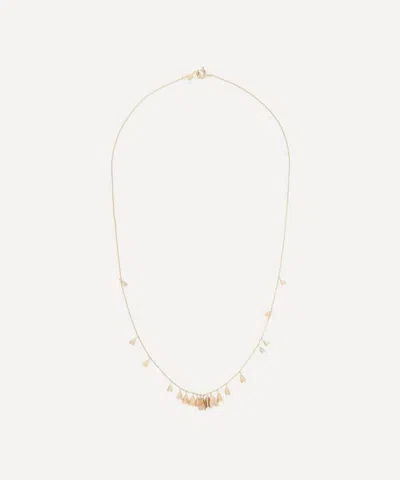 Sia Taylor 18ct-24ct Gold Tiny Rainbow Wings Necklace