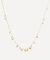 Sia Taylor 18ct-24ct Gold Tiny Random Rainbow Dots Necklace
