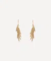 SIA TAYLOR SIA TAYLOR 18CT GOLD GRASS SEEDS DROP EARRINGS