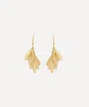 SIA TAYLOR SIA TAYLOR 18CT GOLD TINY DAISY DROP EARRINGS