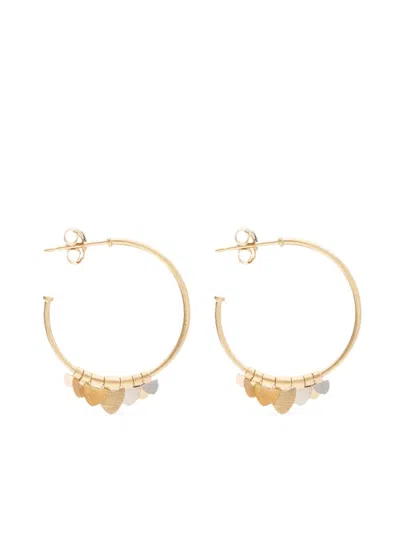 Sia Taylor 18kt Gold Small Rainbow Flutter Earrings