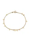 Sia Taylor 18kt Yellow Gold Random Dots Bracelet In Gold