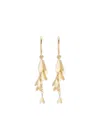 Sia Taylor 18kt Gold Tiny Wings Earrings In Gold