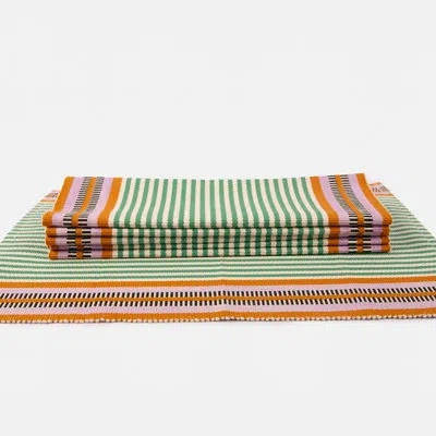 Siafu Home Maua Handwoven Placemats In Green