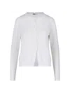 Sibel Saral Crewneck Cardigan - White In White