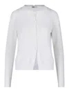 Sibel Saral Crewneck Cardigan - White In White