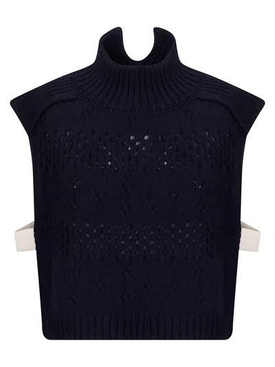 Sibel Saral Fistik Vest In Blue