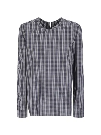 Sibel Saral Hande Check-pattern Blouse In Gray