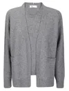 Sibel Saral Double-layer Wool Vest With Cardigan Integration In Gray
