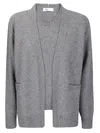 Sibel Saral Double-layer Wool Vest With Cardigan Integration In Gray