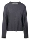 Sibel Saral Pocket Raw-edge Sweater