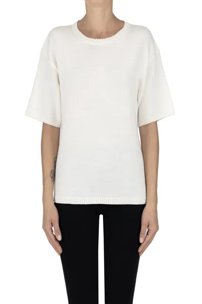 Sibel Saral Short Sleeves Pullover In Neutral