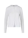 Sibel Saral Crewneck Cardigan - White In White