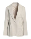 Sibel Saral Woman Blazer Light Grey Size M Cotton, Acetate In Grey