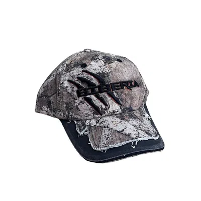 Pre-owned Siberia Hills Earth Real Tree Camo Raptor Distressed Hat In Snow Camo