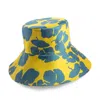 Sibi Hats Blue / Yellow The Lady Of The Camellias – Floral Silk Blend Hat In Multi