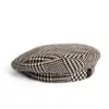 Sibi Hats Men's Black / White Chester - Wool Tartan Black And White Beret Hat In Multi