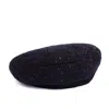 Sibi Hats Men's Chris - Dark Blue Wool Beret In Blue