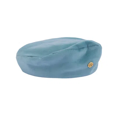 Sibi Hats Women's Audrey - Blue Velvet Beret Hat