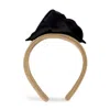 Sibi Hats Women's Black / Gold Sheila - Golden Chain Effect Turban Headband In Black/gold
