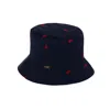 Sibi Hats Women's Blue Marine - Embroidered Bucket Hat In Blue