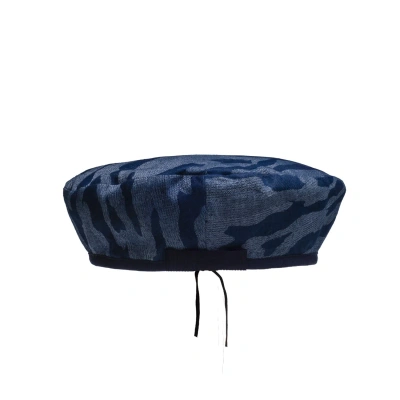 Sibi Hats Women's Blue Tonny - Camouflage Denim French Beret Hat