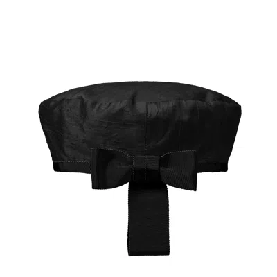 Sibi Hats Women's Catch Me - Black Silk French Beret Hat