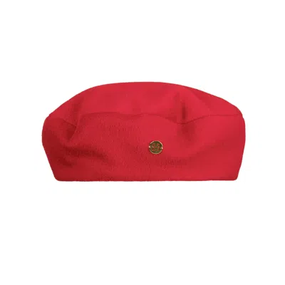 Sibi Hats Women's Chantel - Bright Red Cashmere Beret Hat