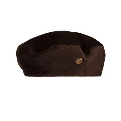 Sibi Hats Women's Chantel - Brown Cashmere Beret Hat