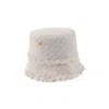 Sibi Hats Women's Diana - White Tweed Bucket Hat In White
