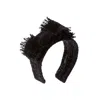 Sibi Hats Women's Kim - Black Shiny Tweed Headband In Black