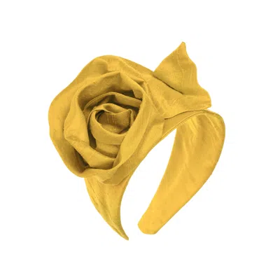 Sibi Hats Women's Orange Call Me Rosy - Yellow Silk Headband