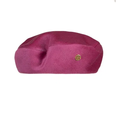 Sibi Hats Women's Pink / Purple Chantel - Ruby Cashmere Beret Hat