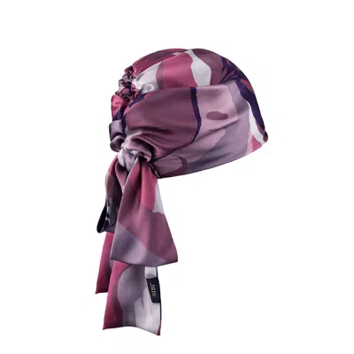 Sibi Hats Women's Pink / Purple Sacred Garden - Violet Silk Bandana In Pink/purple