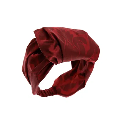 Sibi Hats Women's Red Paloma - Floral Silk Taffeta Headwrap