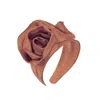 Sibi Hats Women's Rose Gold / Yellow / Orange Call Me Rosy - Salmon Silk Headband In Multi