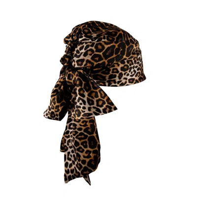 Sibi Hats Women's Safari Wibes - Jaguar Print Silk Bandana In Animal Print